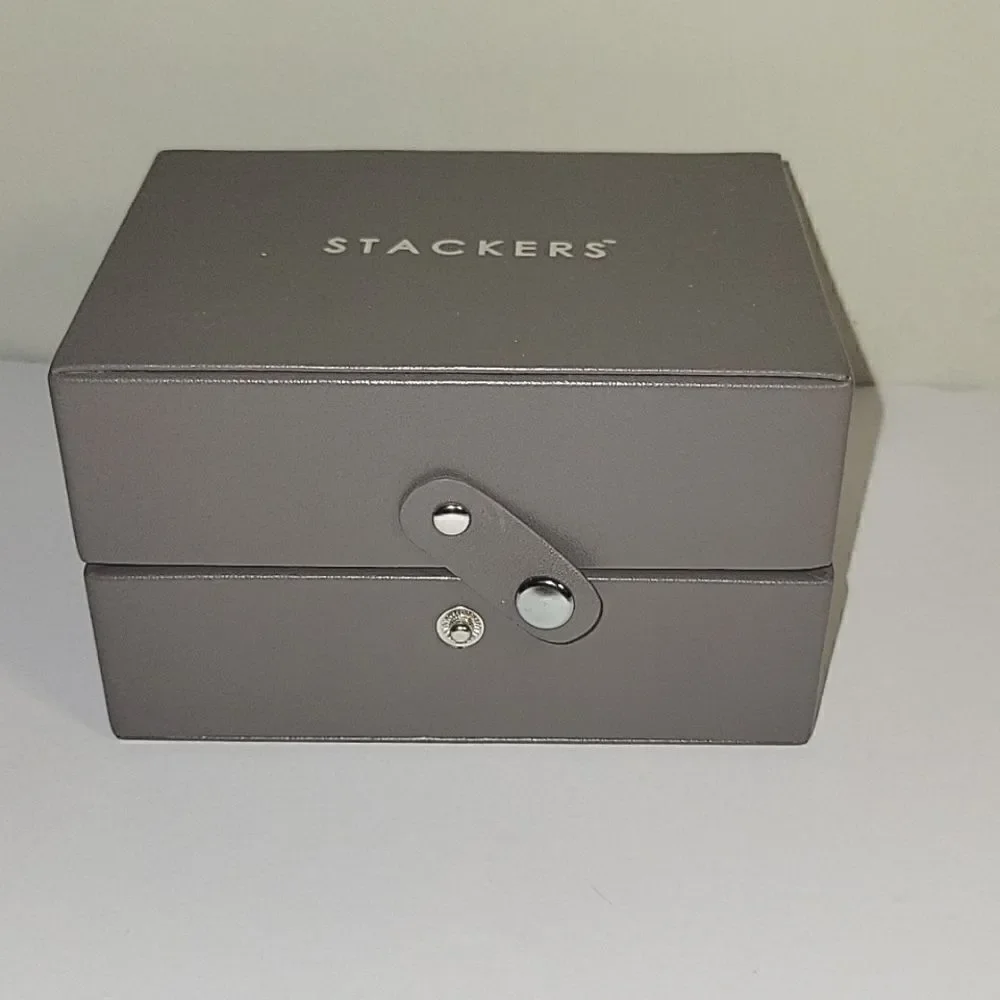 Stackers Travel sized Jewelry Box Taupe 5